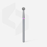 Diamond Nail Drill Bit, “Ball” (red + 4mm head) - thePINKchair.ca - efile bit - Staleks