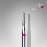 Diamond nail drill bit frustum red EXPERT head diameter 1,8 mm / working part 8 mm - thePINKchair.ca - efile Bit - Staleks