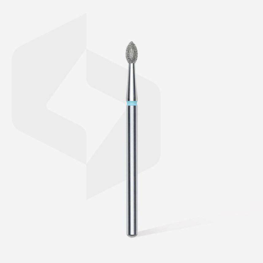 Diamond Nail Drill Bit, Pointed “Bud” (blue + 2.5mm head/4.5mm working part) - thePINKchair.ca - efile bit - Staleks