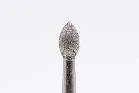Diamond Nail Drill Bits D - 100/1 shape bud, head size 3.1*5 mm - thePINKchair.ca - efile bit - U - Tools