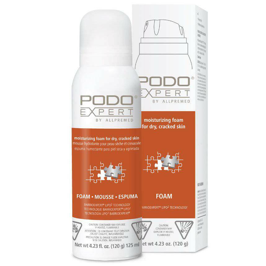 Dry to Cracked Skin Foam (125ml), PodoExpert - thePINKchair.ca - Pedicure - Neubourg Health