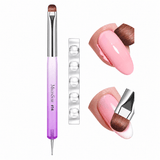 Dual-Ended French Manicure Brush & Dotting Tool - thePINKchair.ca - nail brush - MelodySusie