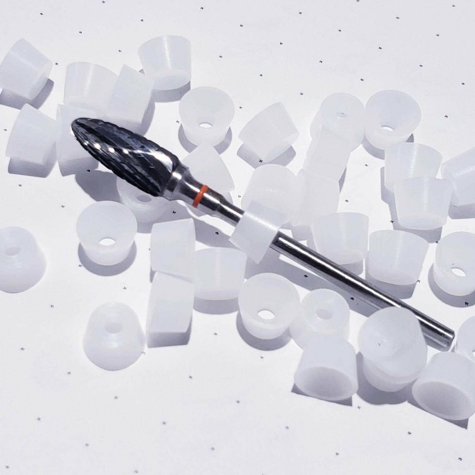 Dust Caps (Plastic/10pcs) by thePINKchair - thePINKchair.ca - efile bit - thePINKchair nail studio