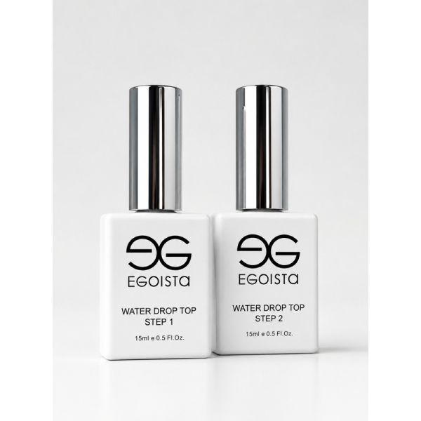 Egoista Water Drop Top Coat Set — Step 1 & Step 2 - thePINKchair.ca - Top Gel - egoista