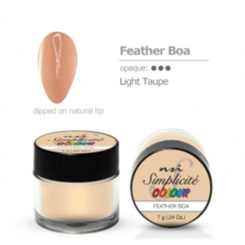 Feather Boa Simplicite PolyDip/Acrylic Colour Powder by NSI - thePINKchair.ca - Acrylic Powder - NSI