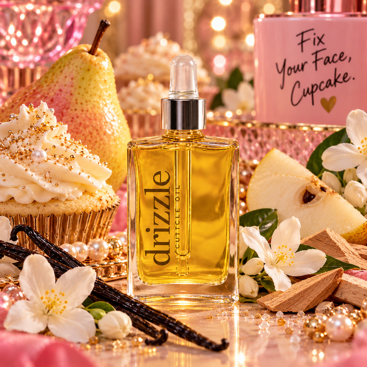 Fix your face, Cupcake - drizzle Cuticle Oil - thePINKchair.ca - Cuticle Oil - thePINKchair.ca
