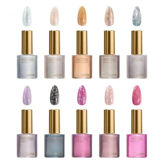 Flash Glitter - Astral Gel Couleur 10pcs Set - thePINKchair.ca - Gel Polish - Apres