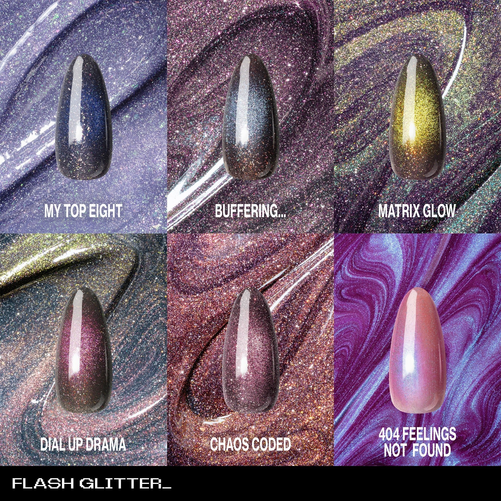 FLASH GLITTER - PRISMATIC Collection - thePINKchair.ca - Gel Polish - Apres