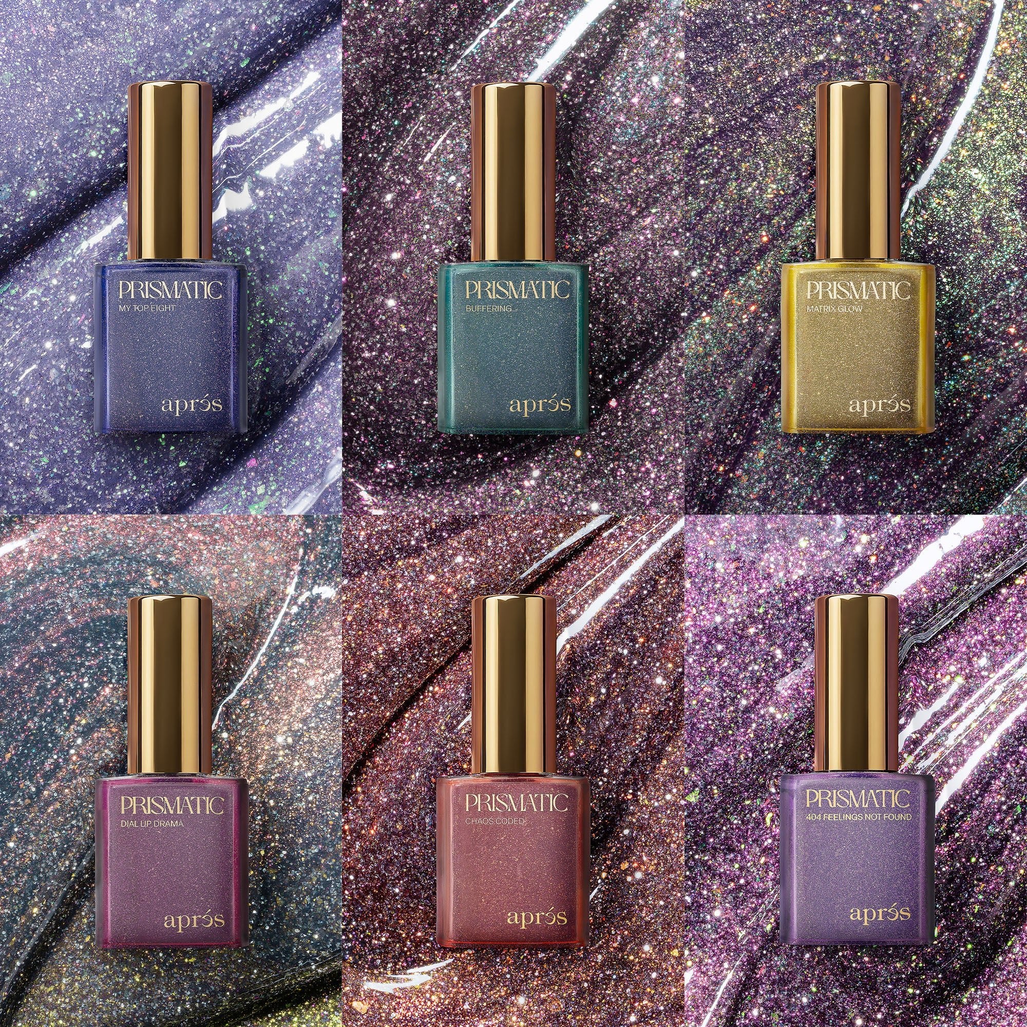 FLASH GLITTER - PRISMATIC Collection - thePINKchair.ca - Gel Polish - Apres