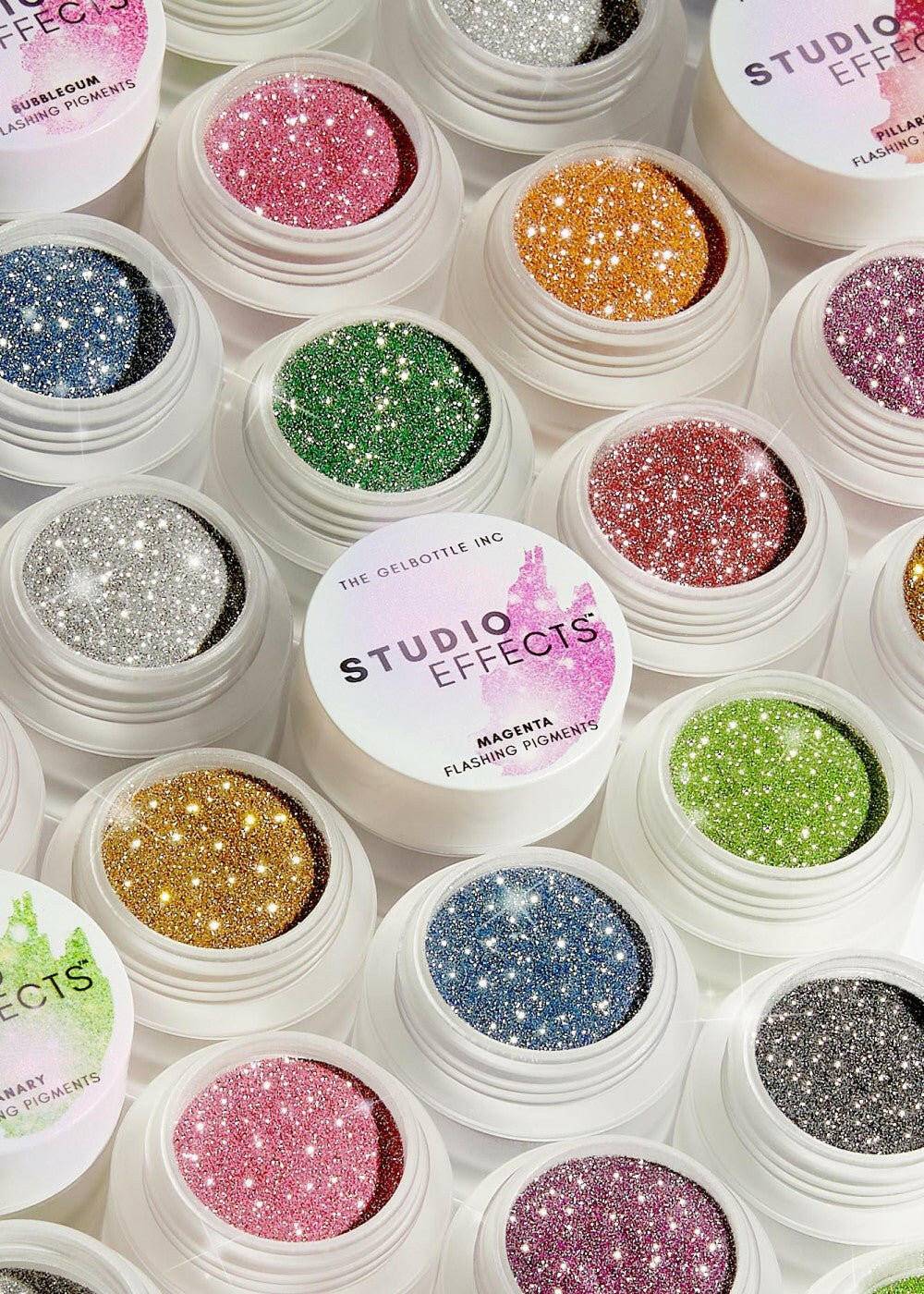 Flashing Pigments Collection by the GELBOTTLE - thePINKchair.ca - Nail Art - the GEL bottle