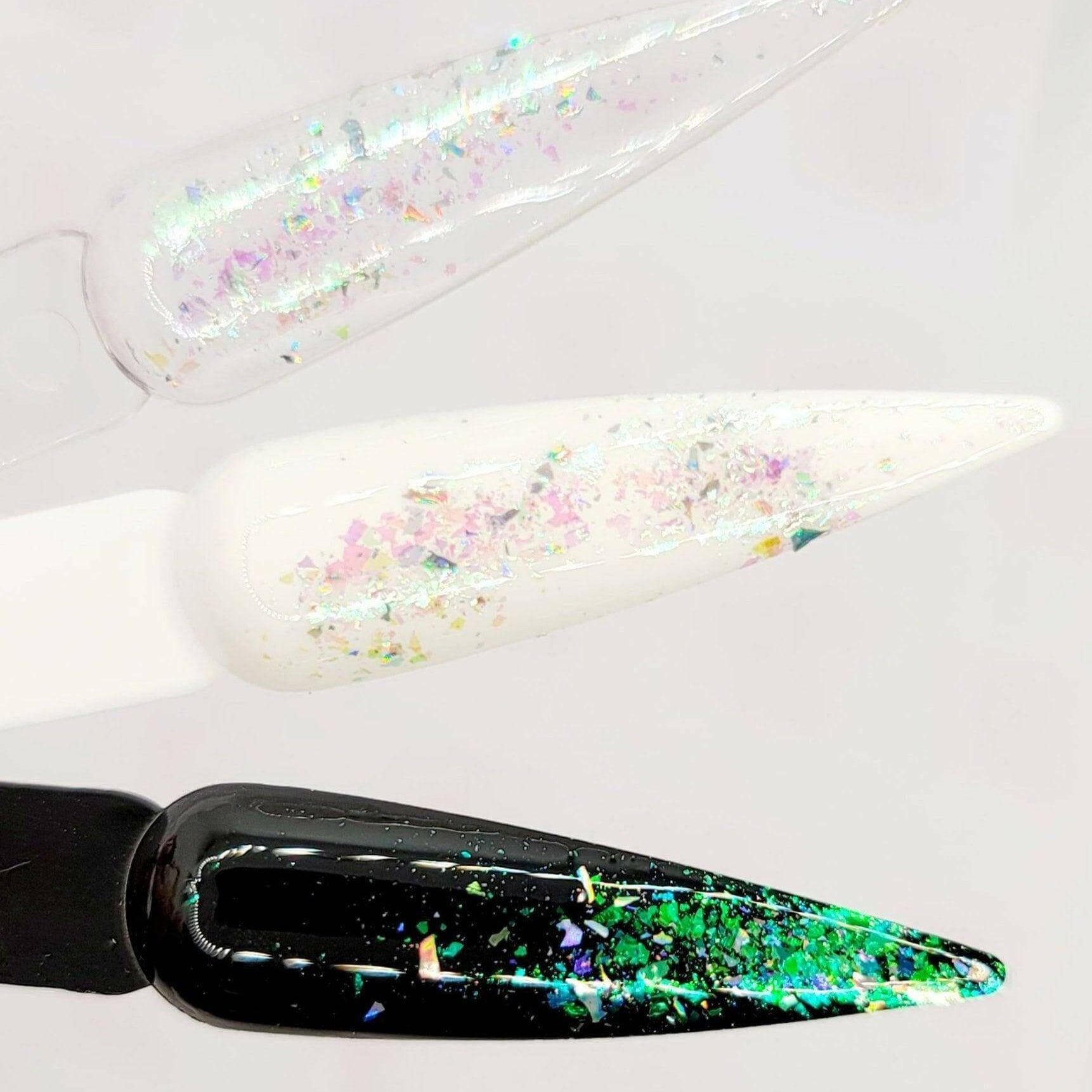 Flashy Flakes 1 by thePINKchair - thePINKchair.ca - Nail Art - thePINKchair nail studio