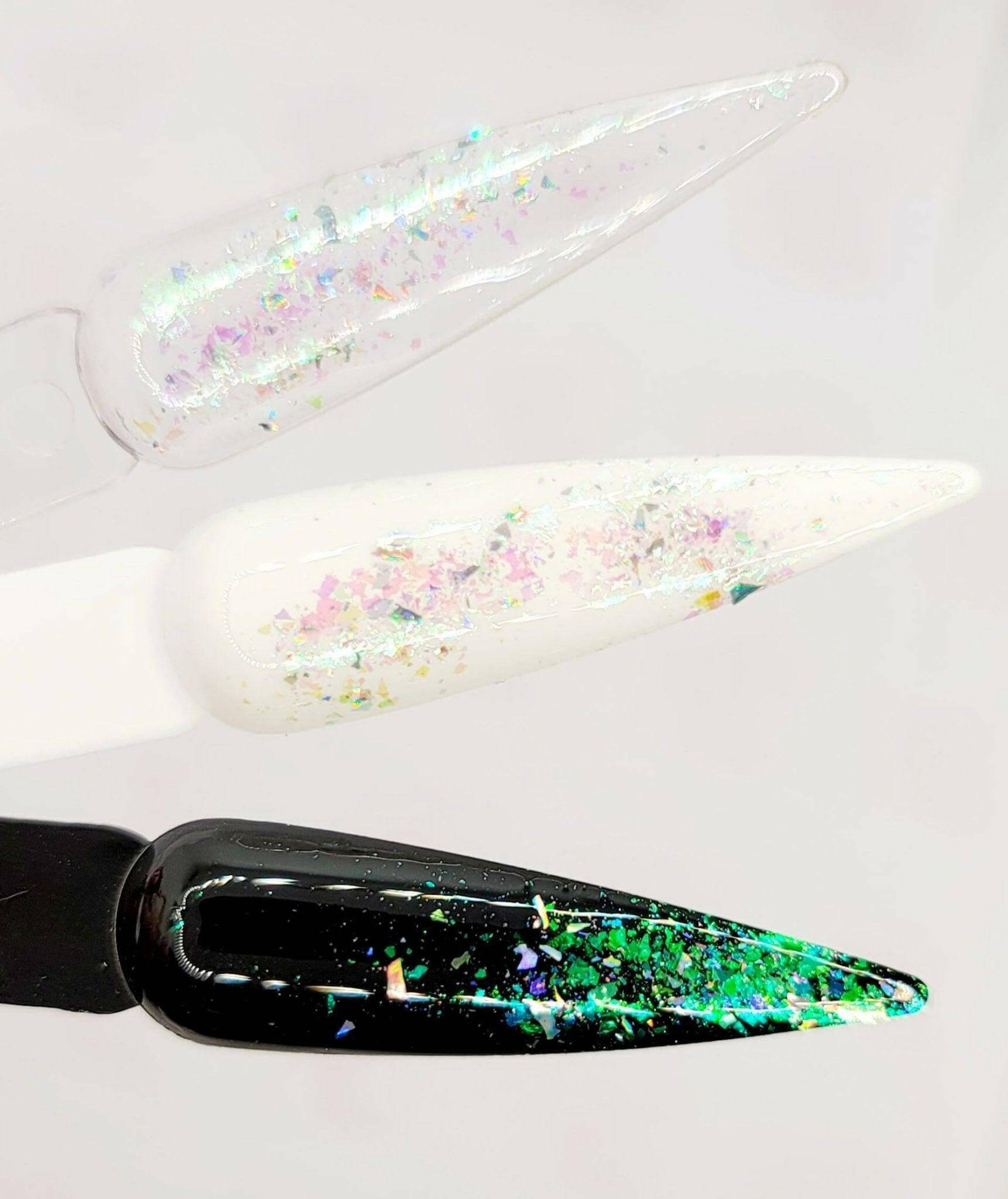 Flashy Flakes 1 by thePINKchair - thePINKchair.ca - Nail Art - thePINKchair nail studio