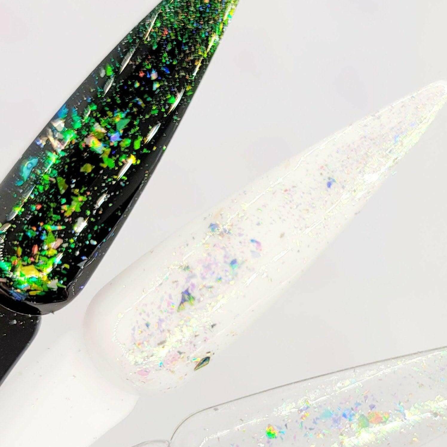 Flashy Flakes 11 by thePINKchair - thePINKchair.ca - Nail Art - thePINKchair nail studio
