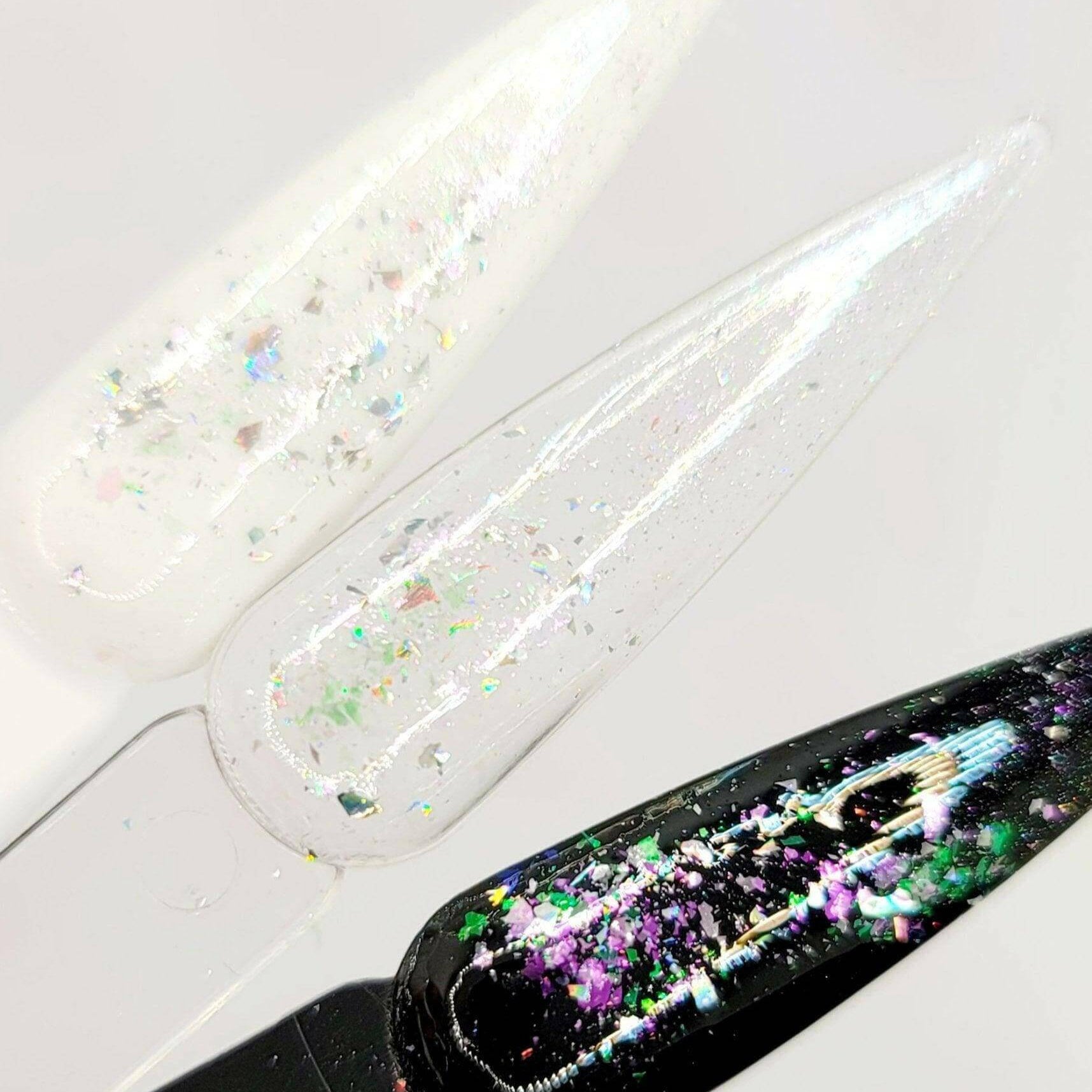 Flashy Flakes 12 by thePINKchair - thePINKchair.ca - Nail Art - thePINKchair nail studio