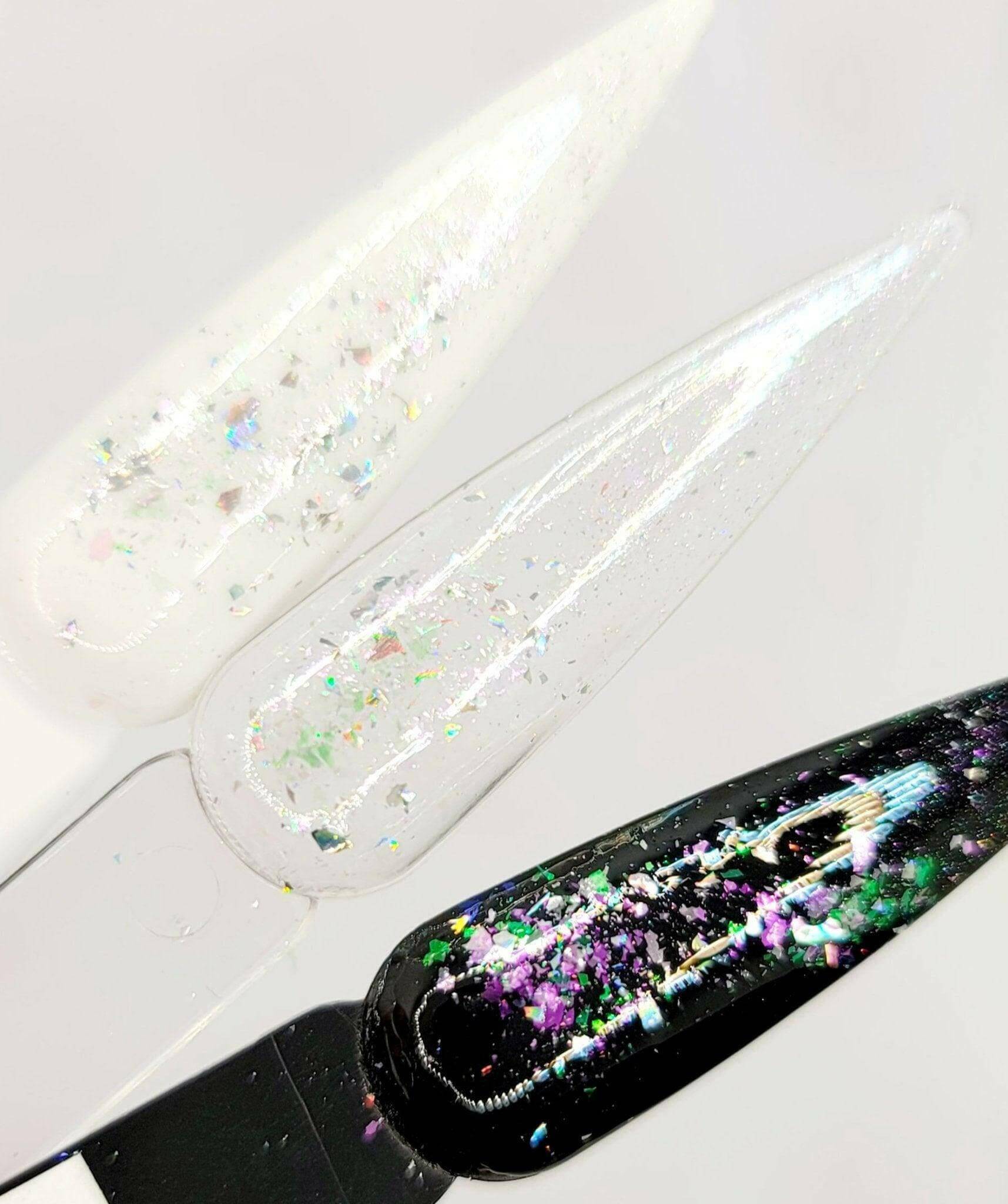 Flashy Flakes 12 by thePINKchair - thePINKchair.ca - Nail Art - thePINKchair nail studio