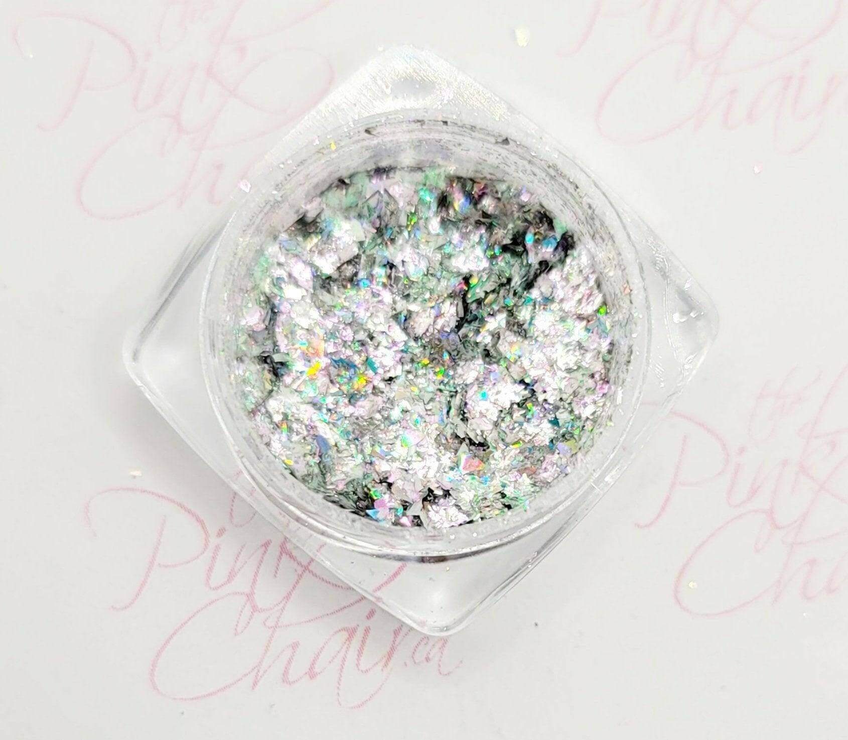 Flashy Flakes 12 by thePINKchair - thePINKchair.ca - Nail Art - thePINKchair nail studio