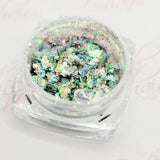 Flashy Flakes 3 by thePINKchair - thePINKchair.ca - Nail Art - thePINKchair nail studio