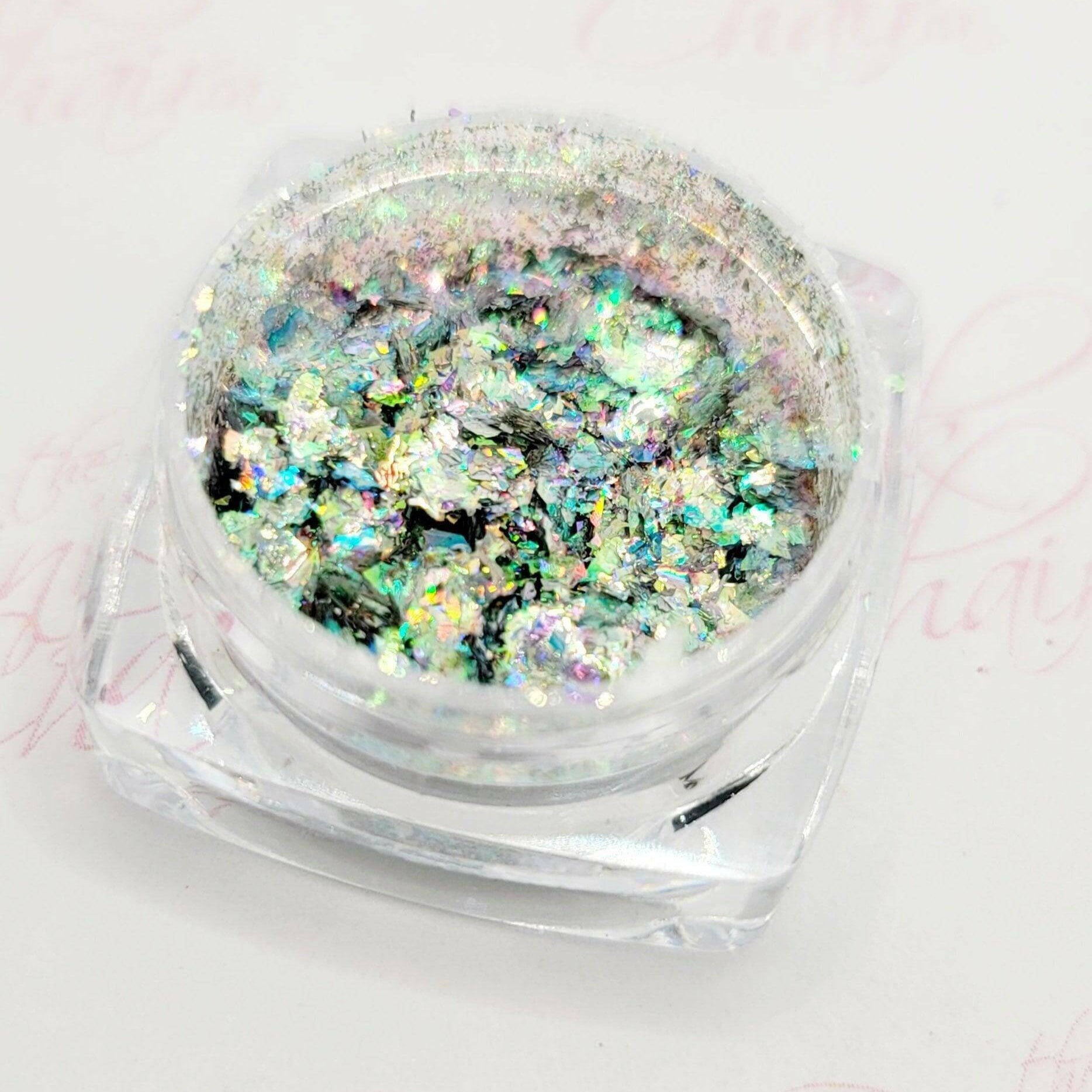 Flashy Flakes 3 by thePINKchair - thePINKchair.ca - Nail Art - thePINKchair nail studio