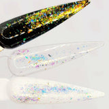 Flashy Flakes 3 by thePINKchair - thePINKchair.ca - Nail Art - thePINKchair nail studio
