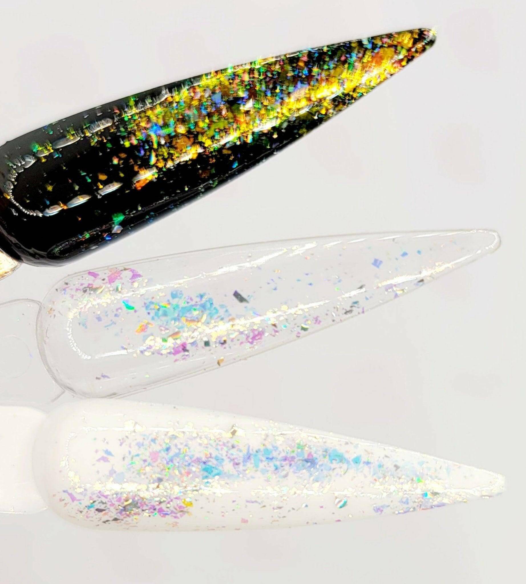 Flashy Flakes 3 by thePINKchair - thePINKchair.ca - Nail Art - thePINKchair nail studio