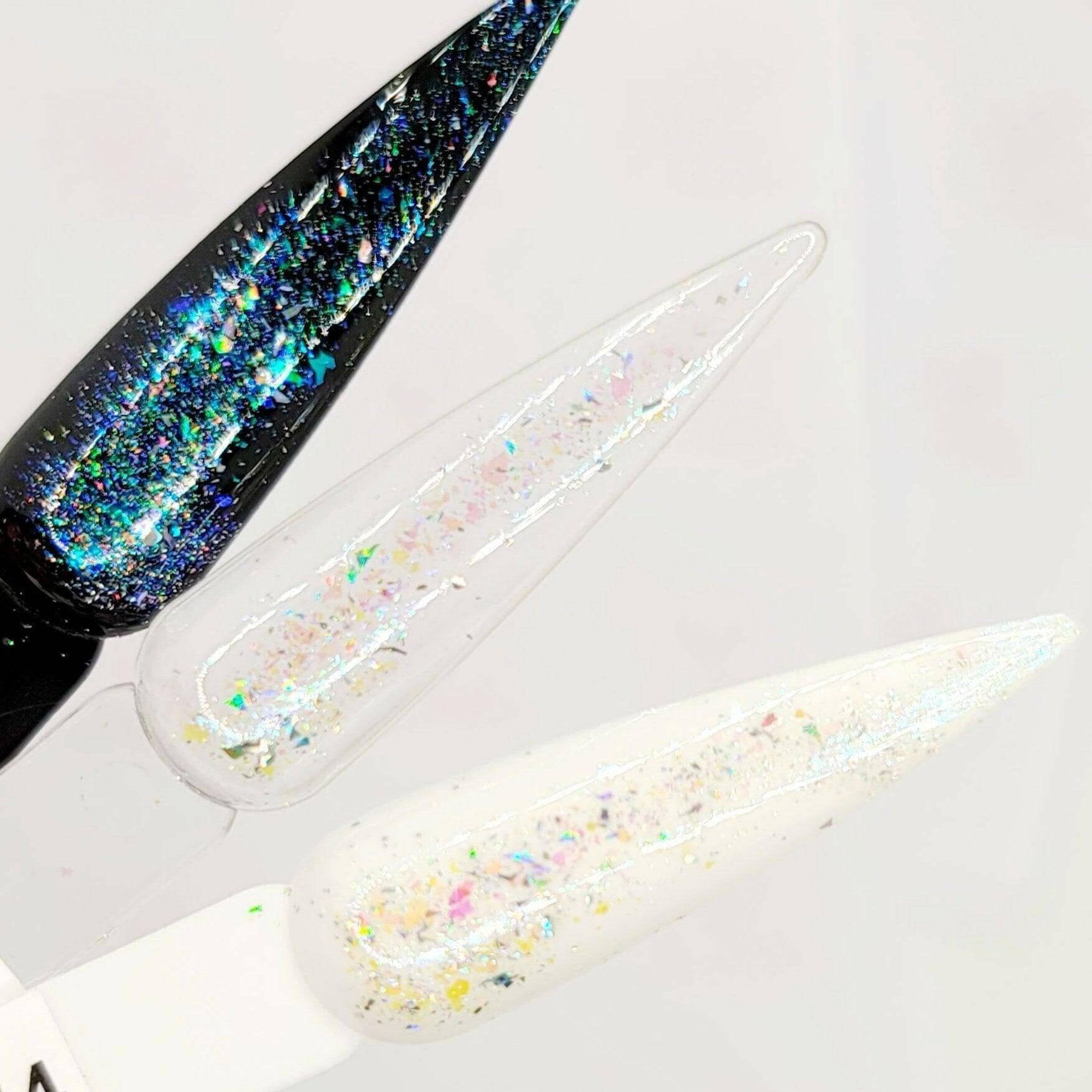 Flashy Flakes 4 by thePINKchair - thePINKchair.ca - Nail Art - thePINKchair nail studio