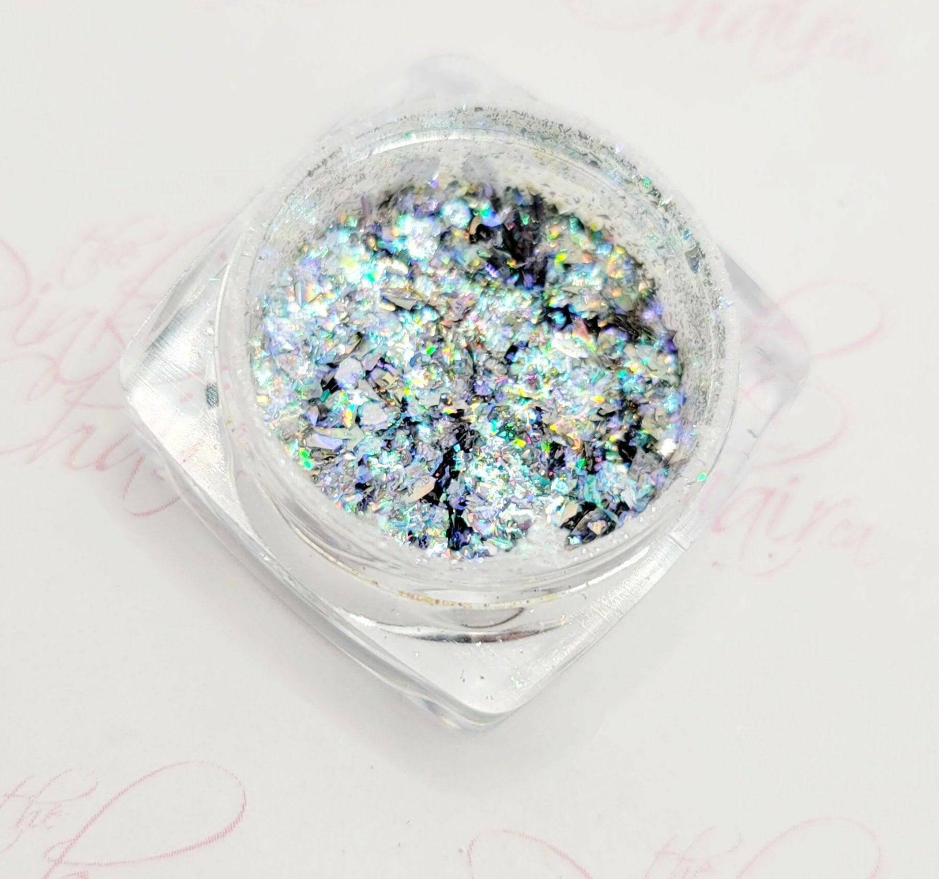 Flashy Flakes 4 by thePINKchair - thePINKchair.ca - Nail Art - thePINKchair nail studio