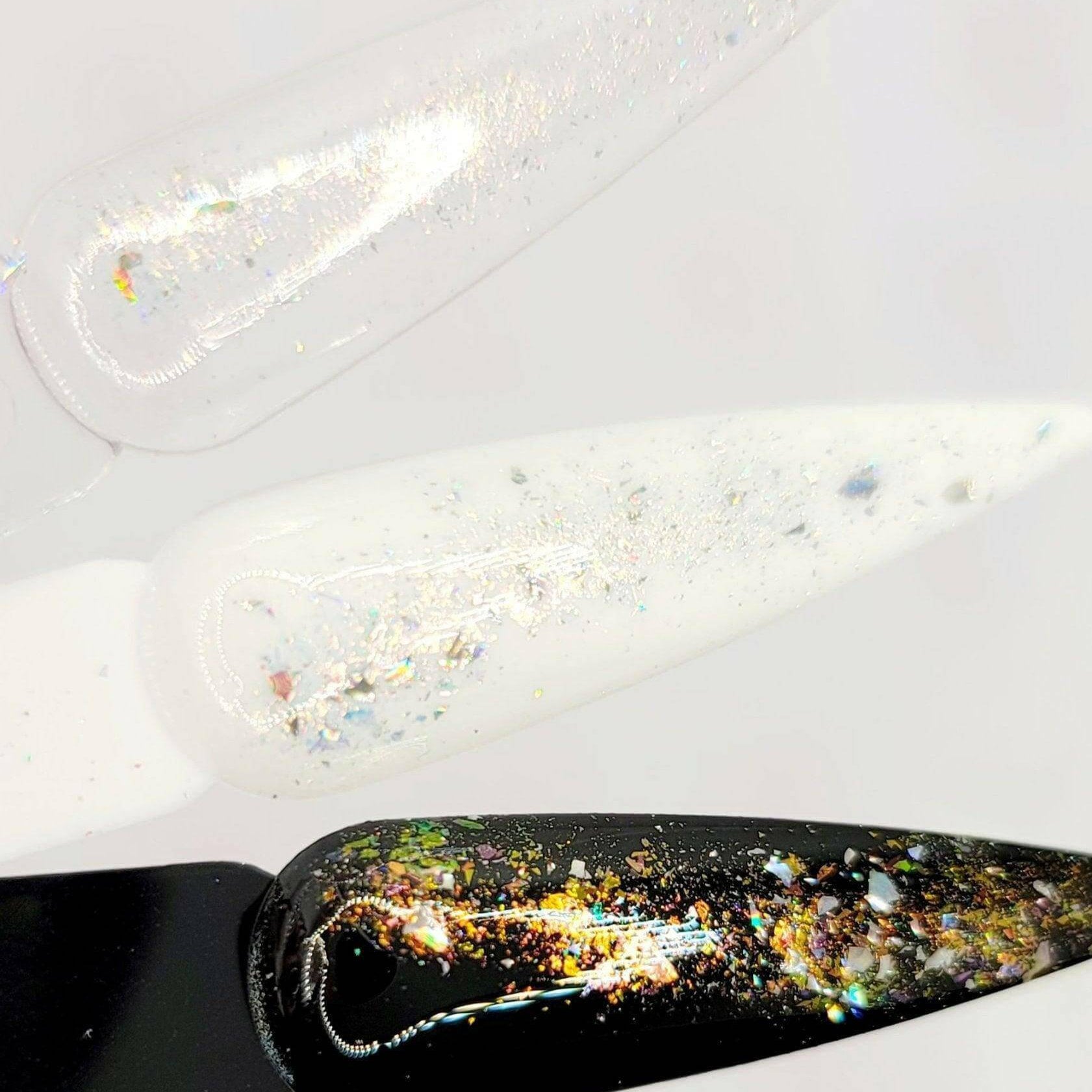 Flashy Flakes 5 by thePINKchair - thePINKchair.ca - Nail Art - thePINKchair nail studio