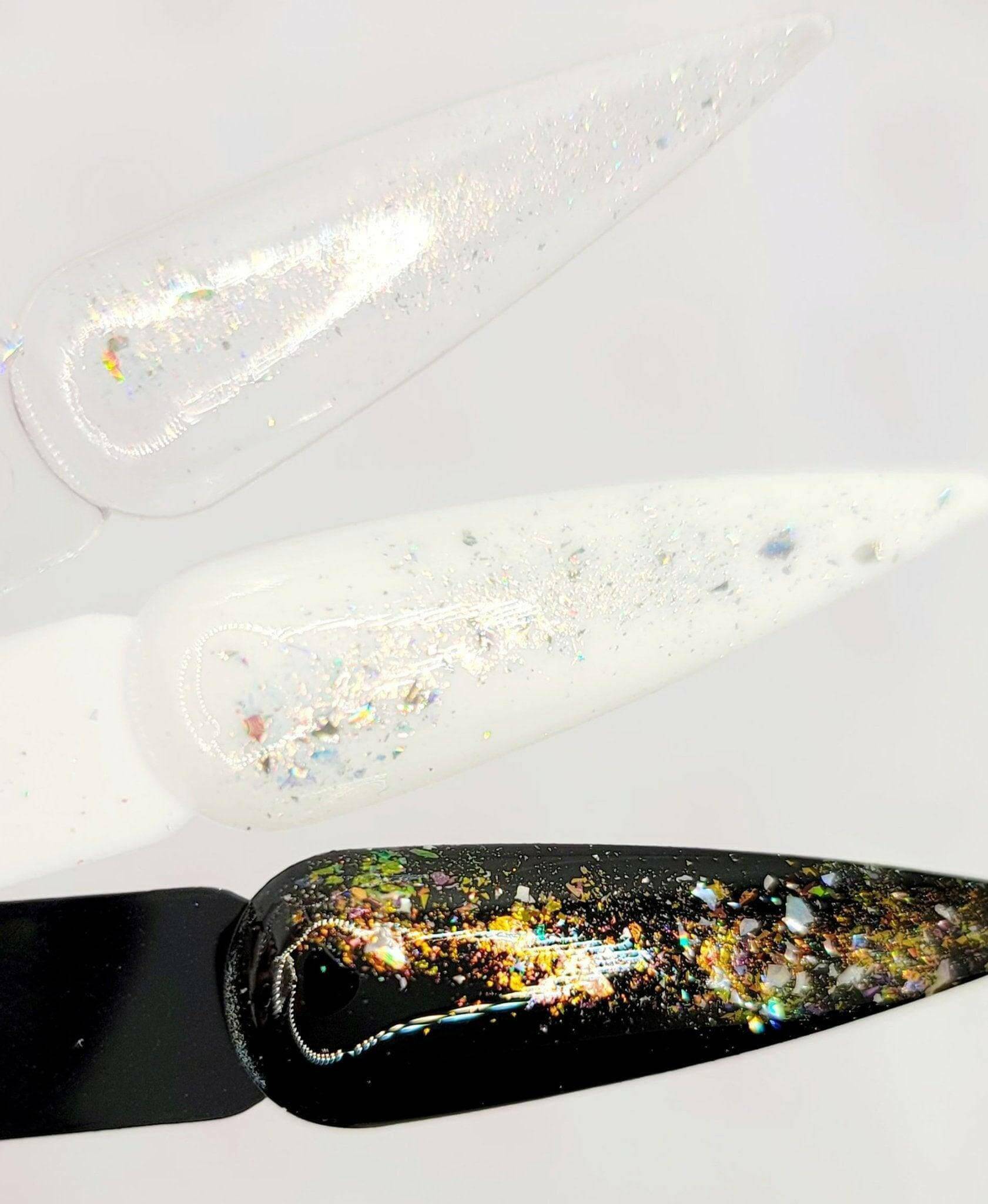 Flashy Flakes 5 by thePINKchair - thePINKchair.ca - Nail Art - thePINKchair nail studio