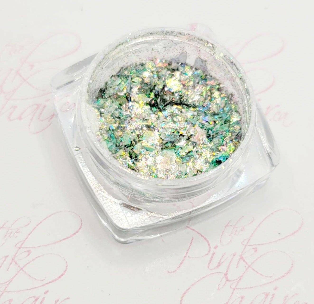 Flashy Flakes 5 by thePINKchair - thePINKchair.ca - Nail Art - thePINKchair nail studio