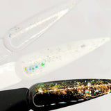 Flashy Flakes 5 by thePINKchair - thePINKchair.ca - Nail Art - thePINKchair nail studio