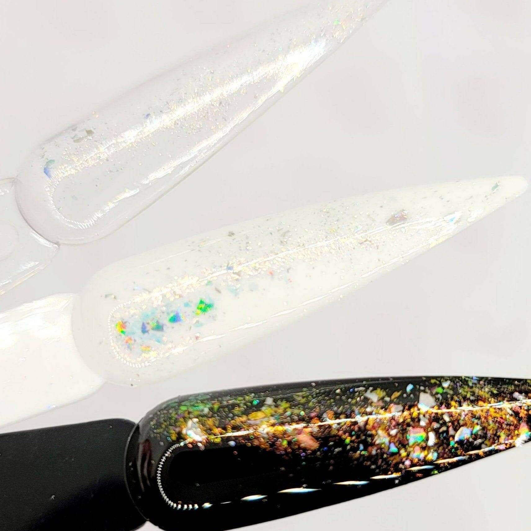 Flashy Flakes 5 by thePINKchair - thePINKchair.ca - Nail Art - thePINKchair nail studio