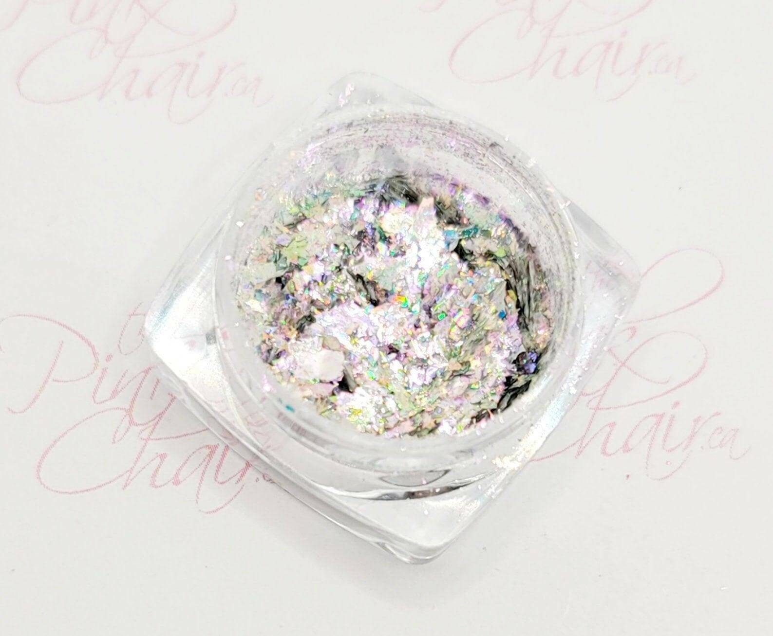 Flashy Flakes 6 by thePINKchair - thePINKchair.ca - Nail Art - thePINKchair nail studio