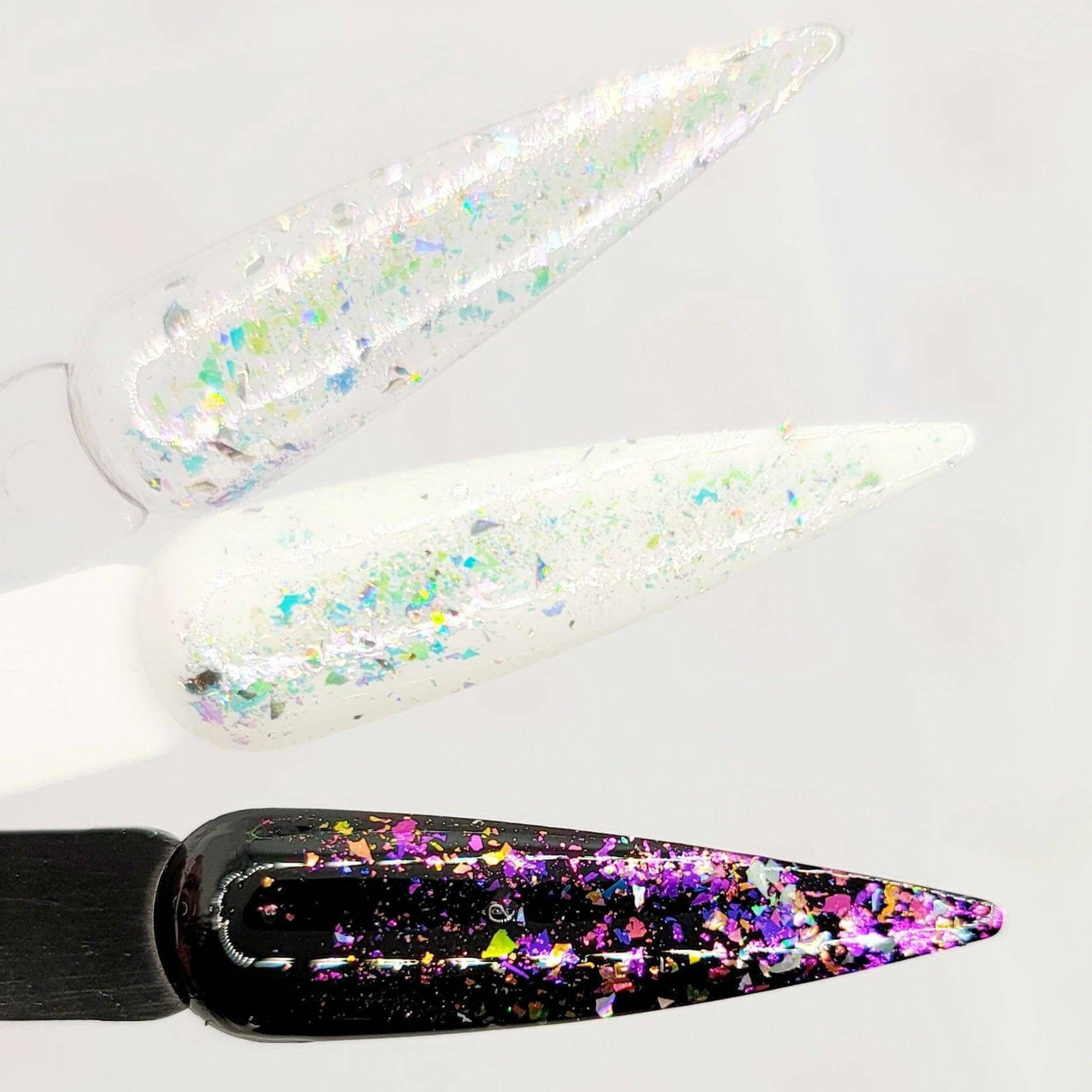Flashy Flakes 6 by thePINKchair - thePINKchair.ca - Nail Art - thePINKchair nail studio