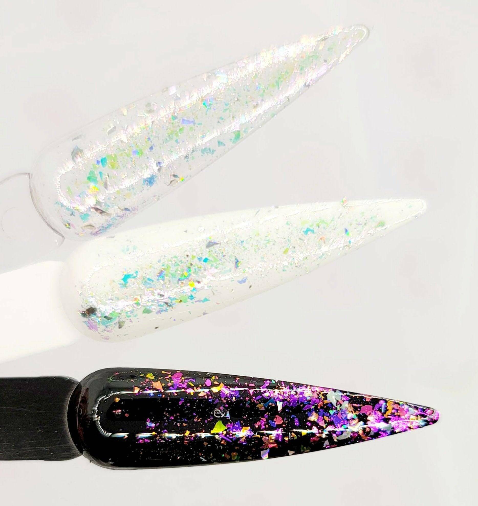 Flashy Flakes 6 by thePINKchair - thePINKchair.ca - Nail Art - thePINKchair nail studio