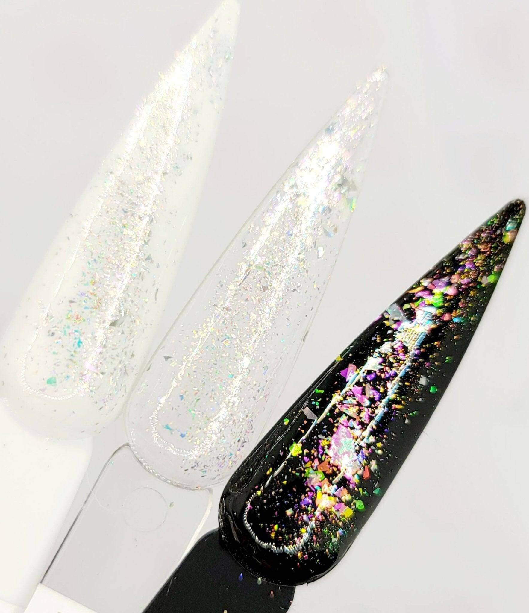 Flashy Flakes 7 by thePINKchair - thePINKchair.ca - Nail Art - thePINKchair nail studio