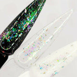 Flashy Flakes 8 by thePINKchair - thePINKchair.ca - Nail Art - thePINKchair nail studio