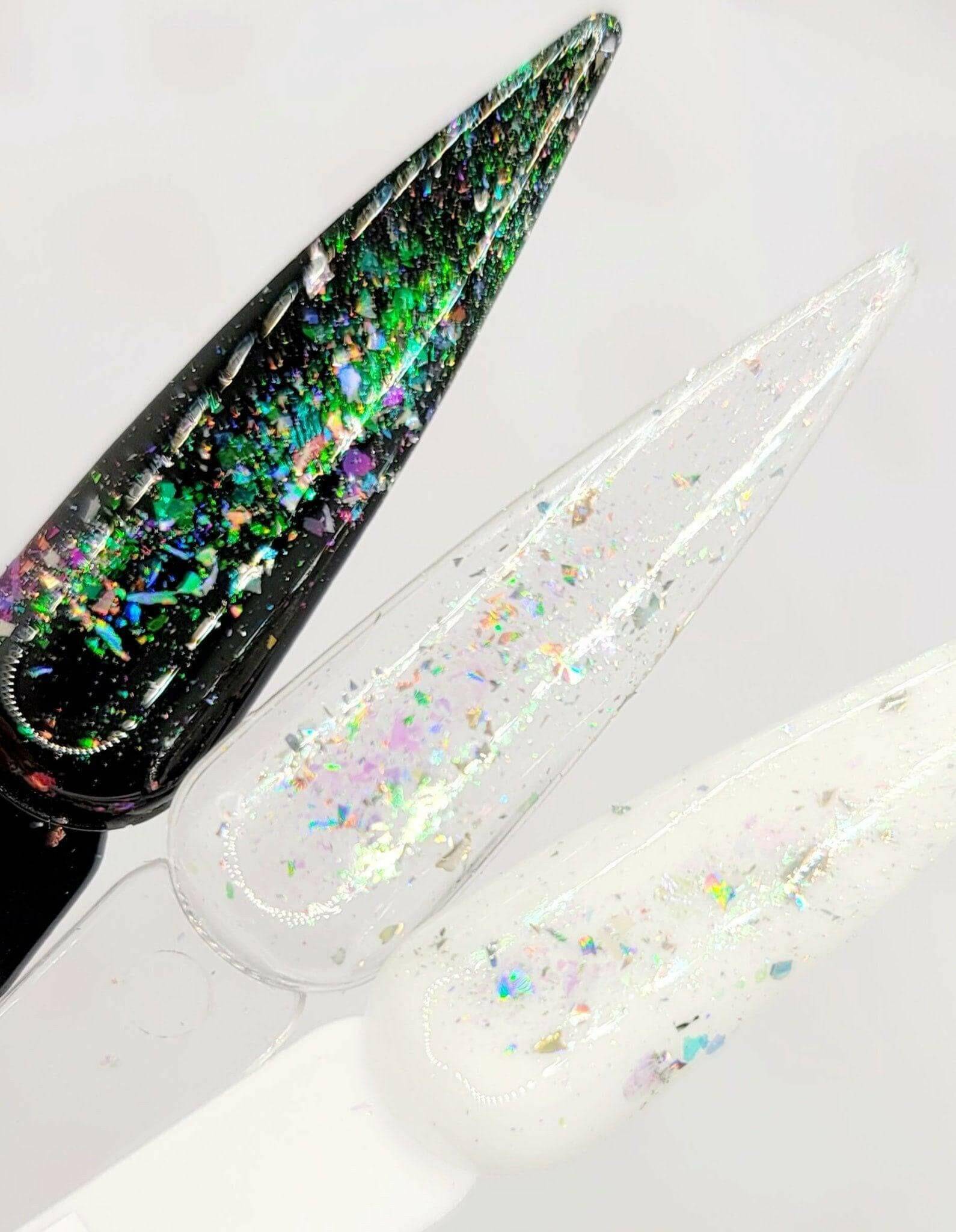 Flashy Flakes 8 by thePINKchair - thePINKchair.ca - Nail Art - thePINKchair nail studio