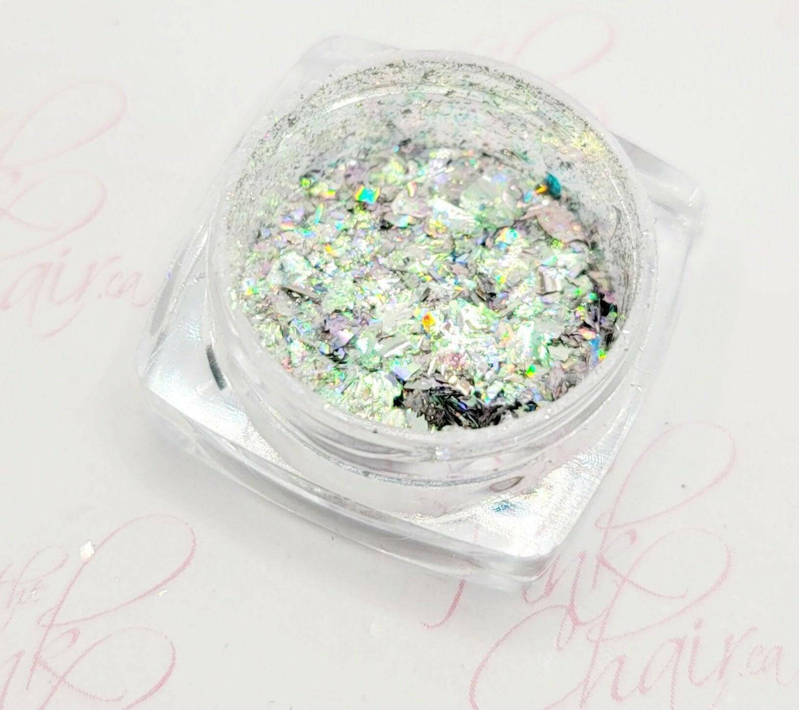 Flashy Flakes 8 by thePINKchair - thePINKchair.ca - Nail Art - thePINKchair nail studio