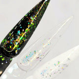 Flashy Flakes 9 by thePINKchair - thePINKchair.ca - Nail Art - thePINKchair nail studio