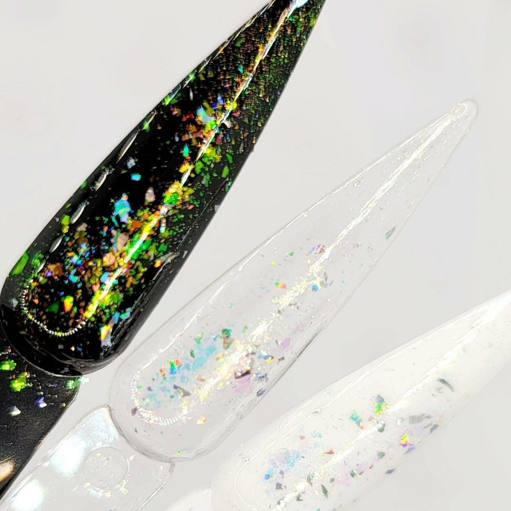 Flashy Flakes 9 by thePINKchair - thePINKchair.ca - Nail Art - thePINKchair nail studio