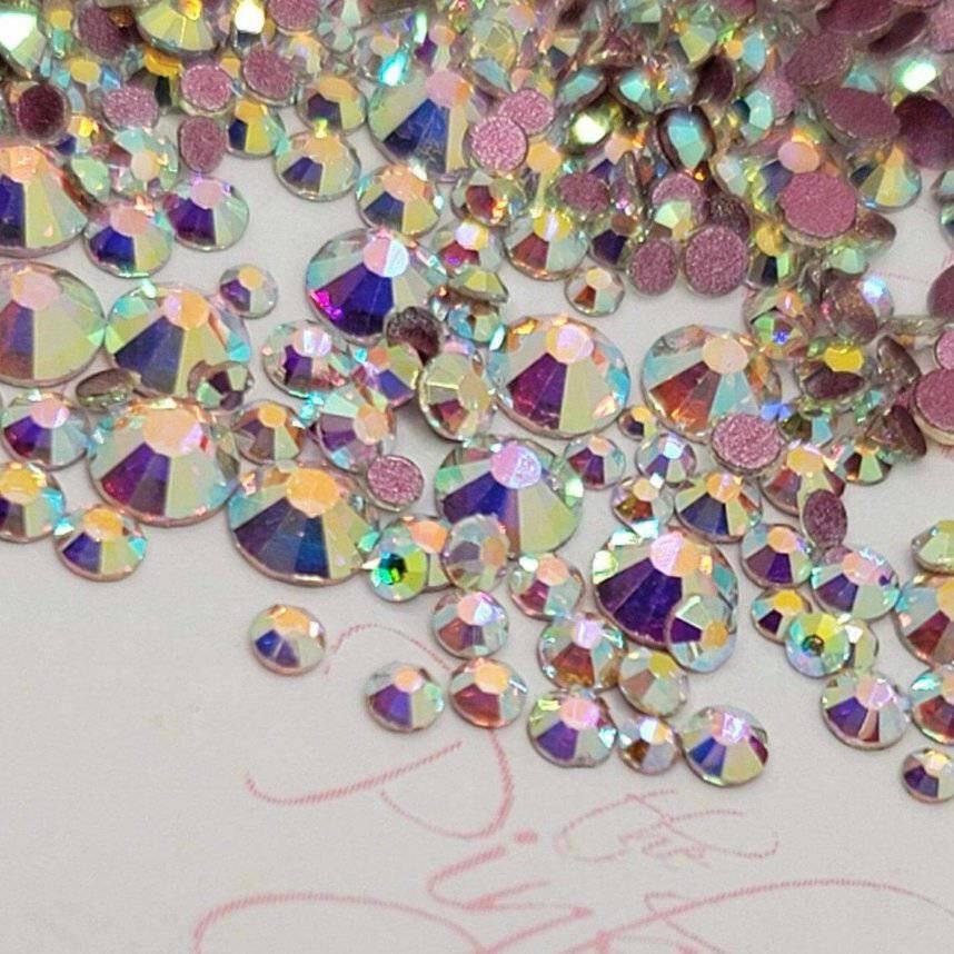 Flatback Crystals Mixed Sizes 008/Crystal AB - thePINKchair.ca - Nail Art - thePINKchair nail studio