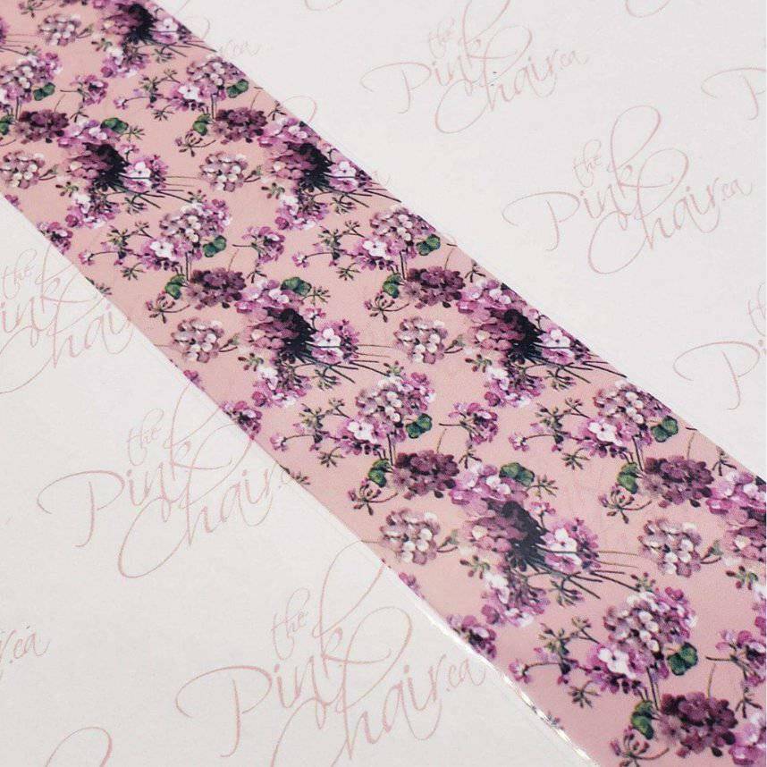 Floral Transfer Foil 2 by thePINKchair - thePINKchair.ca - Nail Art - thePINKchair nail studio
