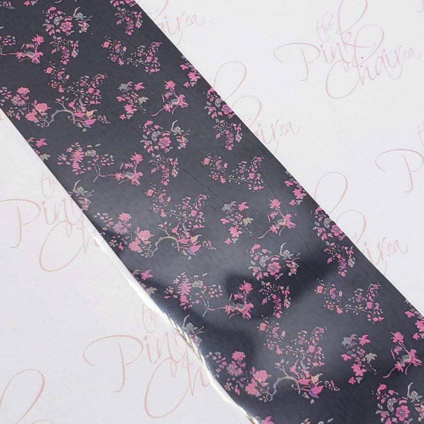 Floral Transfer Foil 5 by thePINKchair - thePINKchair.ca - Nail Art - thePINKchair nail studio
