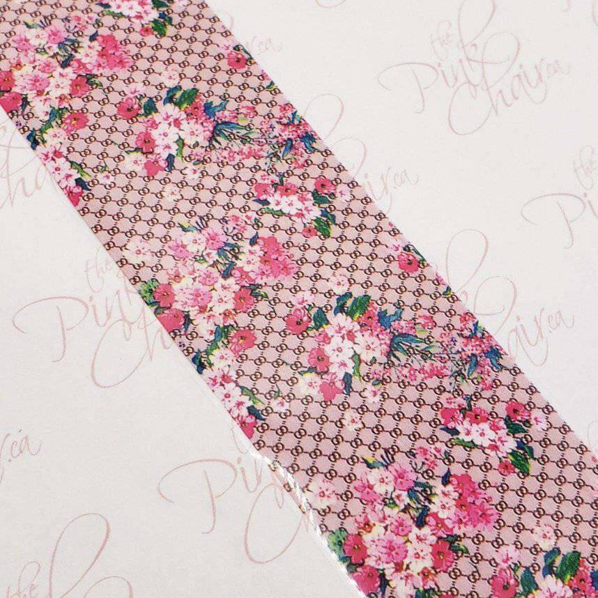 Floral Transfer Foil 7 by thePINKchair - thePINKchair.ca - Nail Art - thePINKchair nail studio