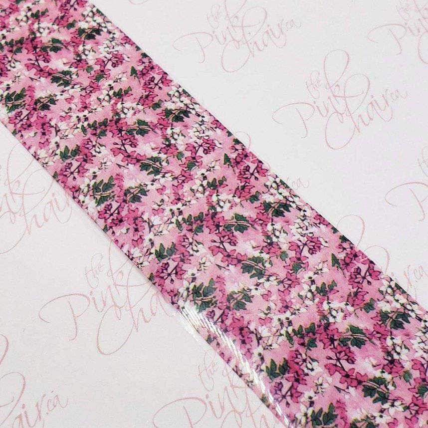 Floral Transfer Foil 9 by thePINKchair - thePINKchair.ca - Nail Art - thePINKchair nail studio