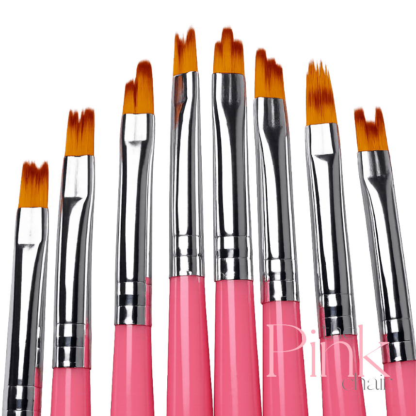 Flower Brush Set w/Mixing Palette - thePINKchair.ca - Brushes - thePINKchair.ca