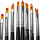 Flower Brush Set w/Mixing Palette - thePINKchair.ca - Brushes - thePINKchair.ca