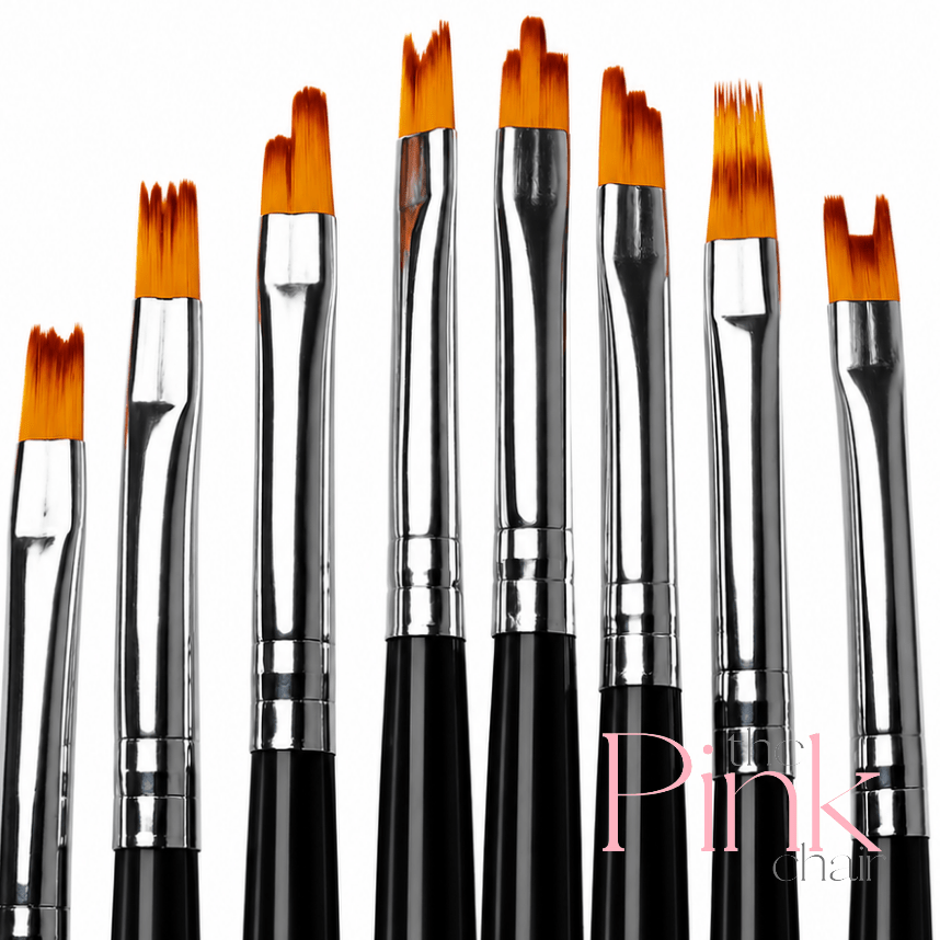 Flower Brush Set w/Mixing Palette - thePINKchair.ca - Brushes - thePINKchair.ca