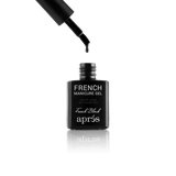 French Manicure Gel - French Black - thePINKchair.ca - gel polish - Apres