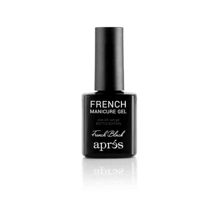 French Manicure Gel - French Black - thePINKchair.ca - gel polish - Apres